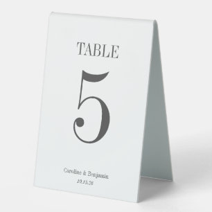 Stilvolle klassische Typografie Elegante einfache  Tischaufsteller