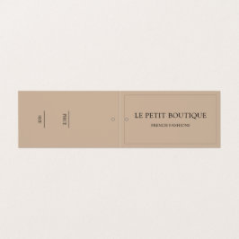 Stilvolle Kleidung Boutique ändern Preis-Tag Visitenkarten