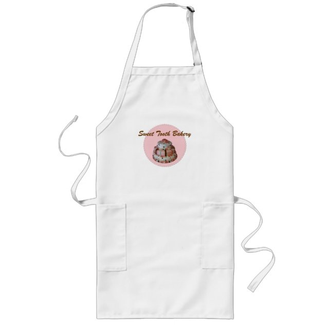 Stilvolle kundenspezifische Bäckerei-Schürze Lange Schürze (Vorne)