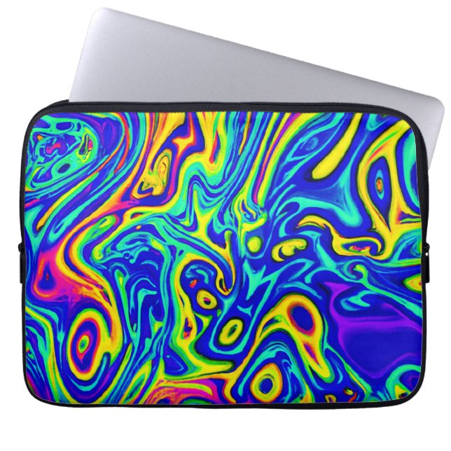 Stilvolle Kunstmuster Laptopschutzhülle (Vorderseite)