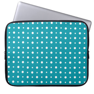 Stilvolle Laptop-Schnürsenkel, weiße Polka-Punkte, Laptopschutzhülle
