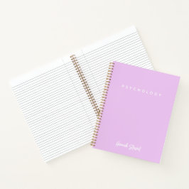 Stilvolle Lavender Lila Minimalistische Girly Stud Notizbuch