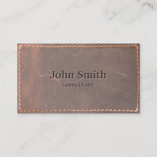 Stilvolle Lederberatung Business Card Visitenkarte