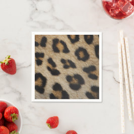 Stilvolle leopard-Cheetah-Pelztiermuster Serviette