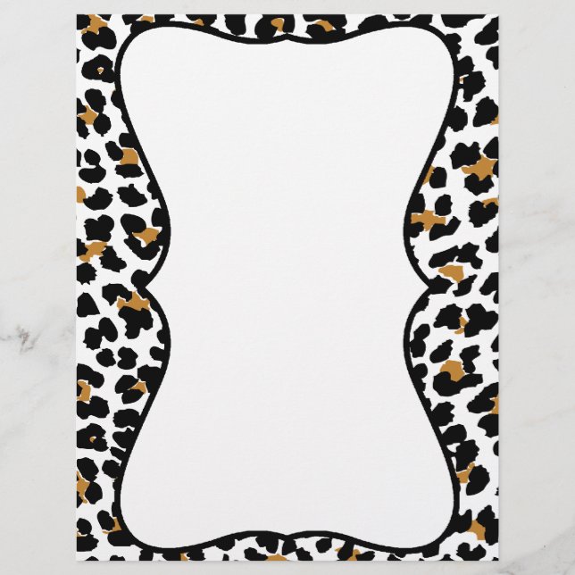 Stilvolle Leopard-Druckschrift (Vorderseite)