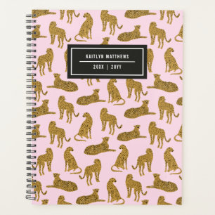 Stilvolle Leopard-Musterbezeichnung   Pink Planner Planer