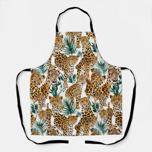 Stilvolle Leopard Print Schürze - Chic & Trendy De