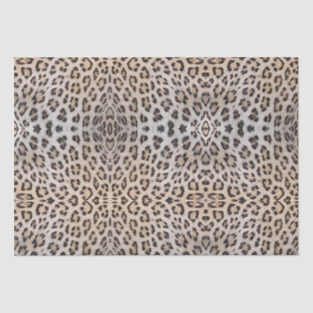 Stilvolle Leoparden-Hautfell-Muster chic Seidenpapier (Vorderseite)