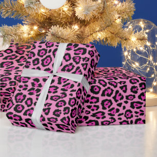 Stilvolle Leopardendrucke Geschenkpapier