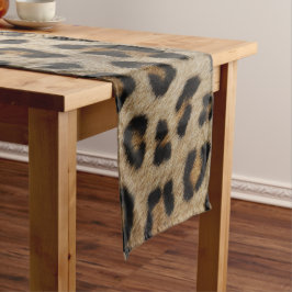 Stilvolle Leopardenleoparden-Druck, trendy, gürmis Kurzer Tischläufer