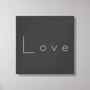 Stilvolle Liebe-Hochzeit in Grau Leinwanddruck