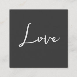 Stilvolle Liebe-Hochzeit mit grauem Hintergrund Begleitkarte