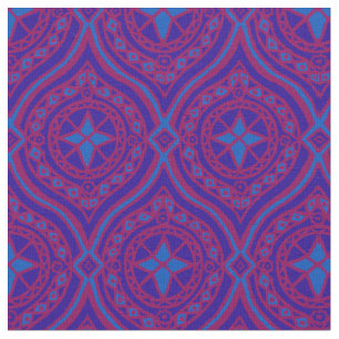 Stilvolle Lila und blaue Stoffe der traditionellen