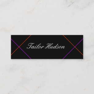 Stilvolle Linien Mini Visitenkarte