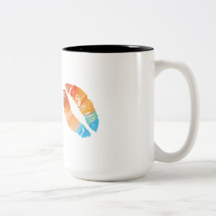 Stilvolle Lips #2 Zweifarbige Tasse