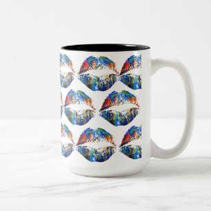 Stilvolle Lips #38 Zweifarbige Tasse