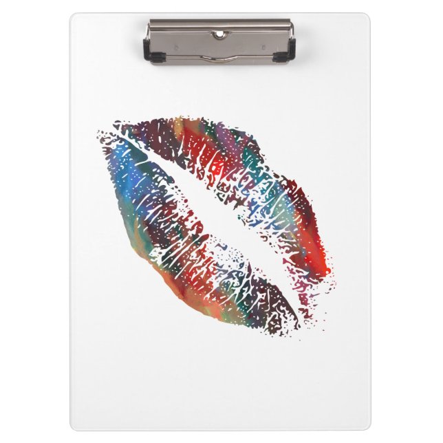 Stilvolle Lips #4 Klemmbrett (Vorderseite)