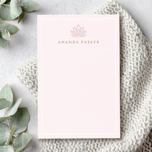 Stilvolle Lotus Blume Rosa Yoga Heilung Post-it Klebezettel