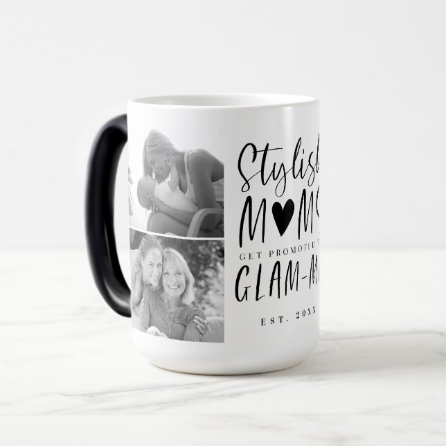 Stilvolle Mamas werden für die FotoCollage von Gla Verwandlungstasse (Vorderseite Links)