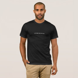 Stilvolle Männer Schwarz außerhalb des System-Slog T-Shirt