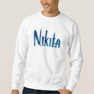 Stilvolle Männerschweden mit der Aufschrift "Nikit Sweatshirt