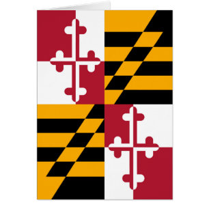 Stilvolle Maryland Staatsflagge Dekoration