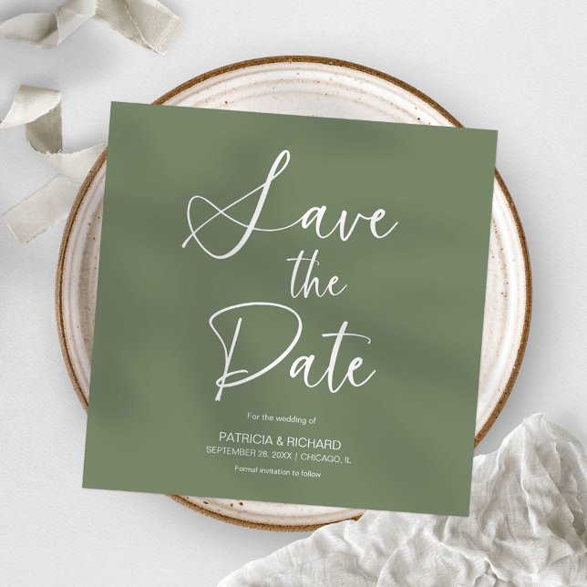 Stilvolle Minimalistische Hochzeit ohne Foto speic Einladung (Von Creator hochgeladen)