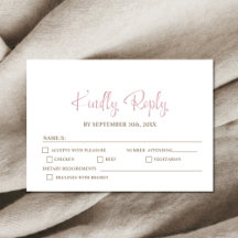 Stilvolle Minimalistische Hochzeit