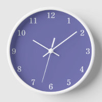 Stilvolle Minimalistische Lavendel-Wall-Uhr