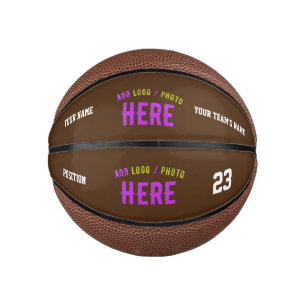 STILVOLLE MODERNE ANPASSBARE BRAUNE VERIFIZIERTE M MINI BASKETBALL