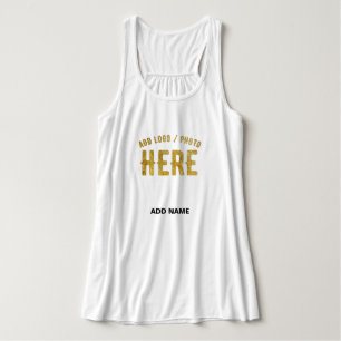 STILVOLLE MODERNE ANPASSBARE WEISSE VERIFIZIERTE M TANK TOP