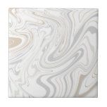 Stilvolle moderne Curves Grau Beige Weißer Marmor  Fliese<br><div class="desc">Sie wollen ein wenig anders und originell sein? Dieses moderne Imitat aus Stein hellgrauem, beigefarbenem Marmor imitiert die Keramik druckende Fliesen ist genau das, was Sie brauchen. Erhältlich in zwei Größen von 4, 25 x 4, 25 und 6 x 6 Zoll. Bitte beachten Sie, dass es sich um einen Flachdruck...</div>