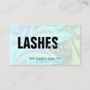 Stilvolle, moderne, elegante Holografie-Lashes Visitenkarte