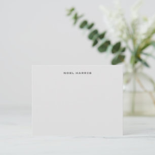 Stilvolle moderne Gray Typograhy Mitteilungskarte