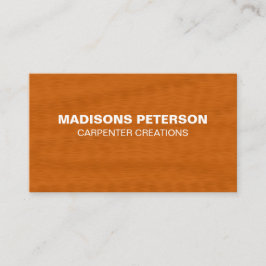Stilvolle moderne Holzschnitzerei Visitenkarte