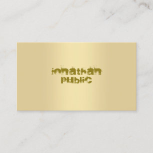 Stilvolle moderne Imitate Gold Elegantes Top-Templ Visitenkarte