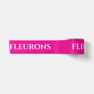 STILVOLLE MODERNE INDIVIDUELL LOGO MINIMAL PINK SATINBAND
