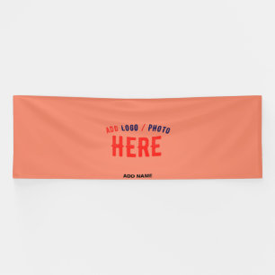 STILVOLLE MODERNE INDIVIDUELLE KORALLENORANGE VERI BANNER