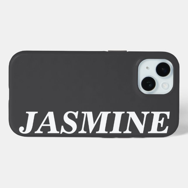 STILVOLLE MODERNE INDIVIDUELLE NAME MASSIVE DUNKEL Case-Mate iPhone HÜLLE (Rückseite (Horizontal))