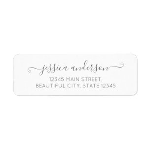 Stilvolle moderne Kalligrafie Chic Script Silver G