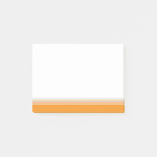 Stilvolle moderne minimale orange Streifen Post-it Klebezettel