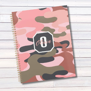 Stilvolle moderne, rosa grüne Camouflage, Personal Planer