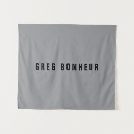 Stilvolle moderne Suchbegriffe | Grau und Schwarz Wandteppich