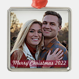 Stilvolle moderne, trendige Couple Metal Ornament