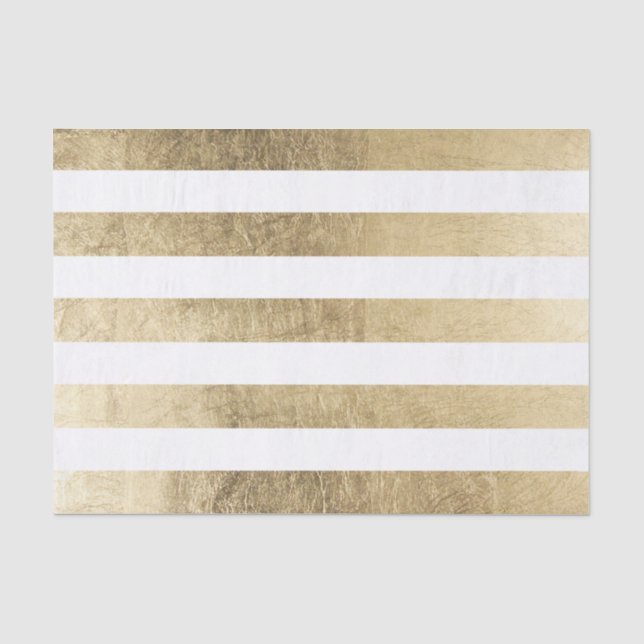 Stilvolle moderne trendy Imitatgoldfolienstreifen Seidenpapier (Vorderseite)