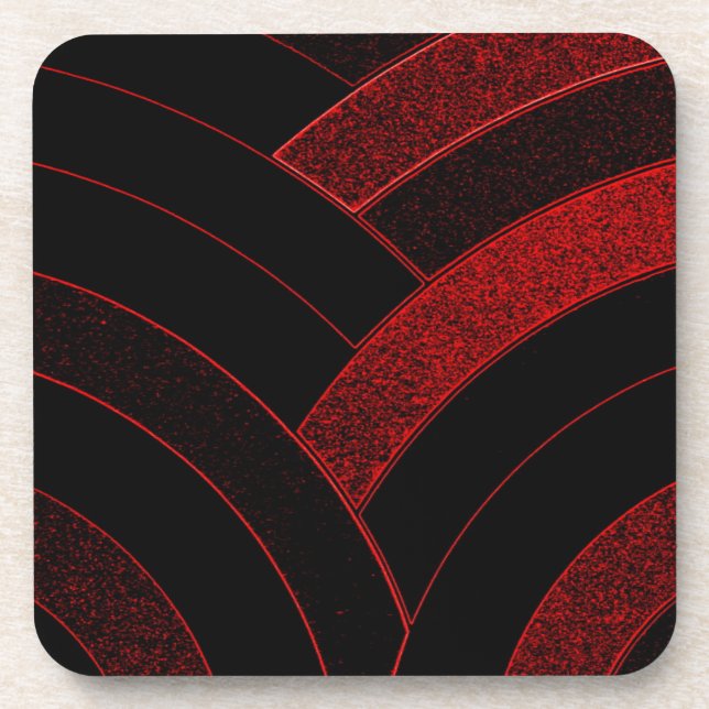 stilvolle, moderne und schicke Chevrons Untersetzer (Vorderseite)