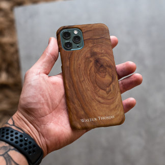 Stilvolle, moderne Wood iPhone Case 14 Pro Max Hülle