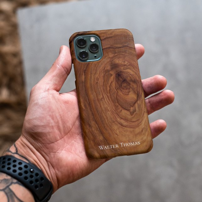 Stilvolle, moderne Wood iPhone Case 14 Pro Max Hülle (Von Creator hochgeladen)
