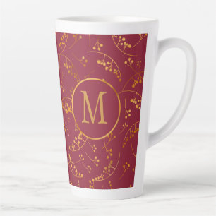 Stilvolle Mongram Goldmarsalabeere Milchtasse