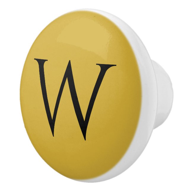 Stilvolle Monogram M Gold Keramik Möbelknopf Keramikknauf (Rechts)